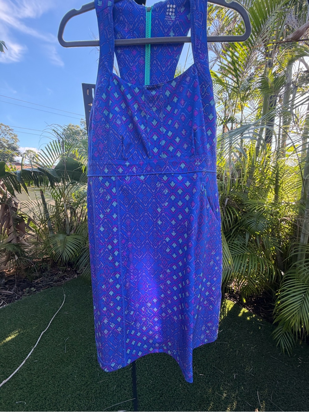 Title Nine Patterned Racerback Activewear Dress